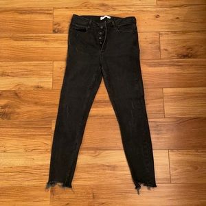 Zara black denim skinny jeans size 08
